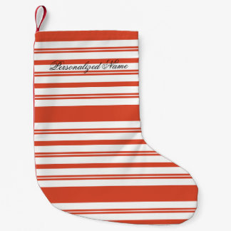 Zuckerstangen-Chor-Streifen-Horizontal Kleiner Weihnachtsstrumpf