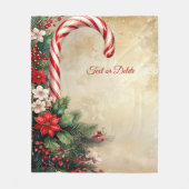 Zuckerstangen-Fleece-Decke Fleecedecke (Vorderseite)