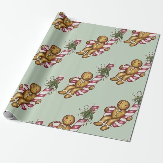 Zuckerstangen-Gebäck-Verpackungspapier Geschenkpapier (Ungerollt)
