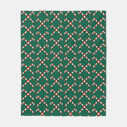 Zuckerstangen gekreuzt fleecedecke (Vorderseite)