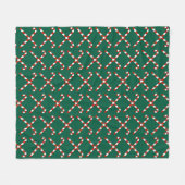 Zuckerstangen gekreuzt fleecedecke (Vorderseite (Horizontal))