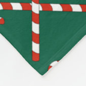 Zuckerstangen gekreuzt fleecedecke (Ecke)