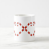 Zuckerstangen gekreuzt kaffeetasse (Mittel)
