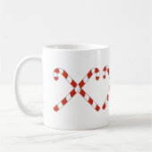 Zuckerstangen gekreuzt kaffeetasse (Links)
