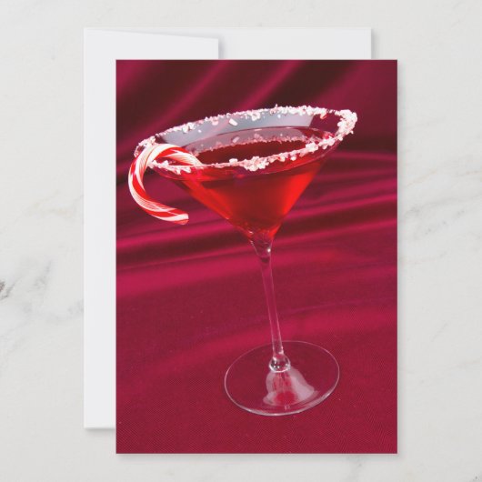 Zuckerstangen Martini Einladung (Vorderseite)