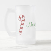 Zuckerstangen Mattglas Bierglas (Links)