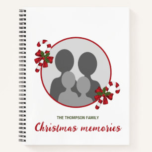 Zuckerstangen mit individuellem Foto-Template und Notizblock