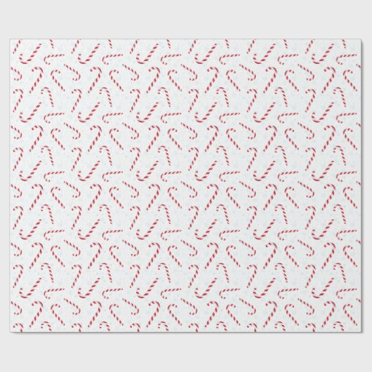 Zuckerstangen mit Schneeflocke-Packpapier Geschenkpapier (Flach)