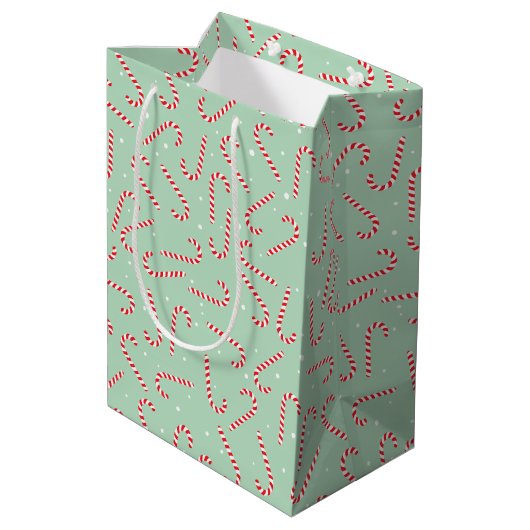 Zuckerstangen Mittlere Geschenktüte (Rückseite Schrägansicht)