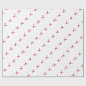 Zuckerstangen-Muster Weihnachtsgeschenkpapier Geschenkpapier (Flach)