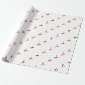 Zuckerstangen-Muster Weihnachtsgeschenkpapier Geschenkpapier (Ungerollt)