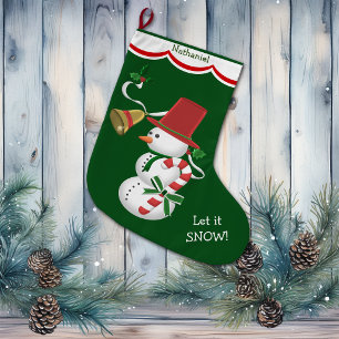 Zuckerstangen-Schneemann Großer Weihnachtsstrumpf