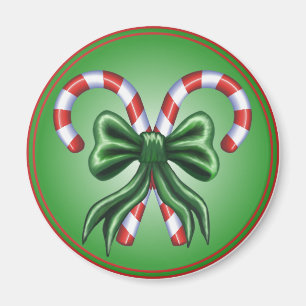 Zuckerstangen und Bogen Magnet