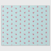Zuckerstangen und Schleifen Geschenkpapier (Flach)