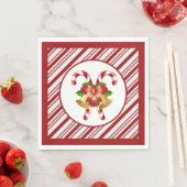 Zuckerstangen-Weihnachten Serviette (Beispiel)