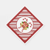 Zuckerstangen-Weihnachten Serviette (Ecke)