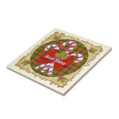 Zuckerstangen-Weihnachtsfliese Fliese (Seite)