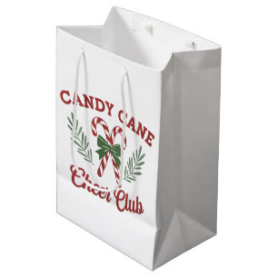 Zuckerstangen-Weihnachtsfreuden-Club Coquette-Matc Mittlere Geschenktüte
