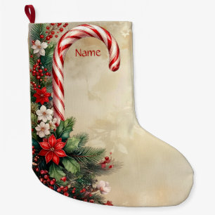 Zuckerstangen-Weihnachtsstrumpf Großer Weihnachtsstrumpf