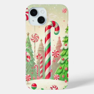 Zuckerstangen Winter Pfefferminze Wald Weihnachten Case-Mate iPhone Hülle