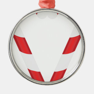 Zuckerstangenherz Ornament Aus Metall