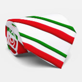 Zuckerstangestreifen, -ROT, -GRÜN und -WEISS Krawatte (Gerollt)