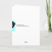 Zuckerstangezebra-Weihnachtskarte Feiertagskarte (Rückseite)