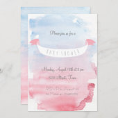 Zuckersüße Baby Shower Einladung (Vorne/Hinten)