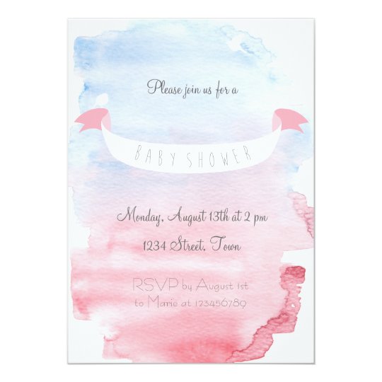 Zuckersüße Baby Shower Einladung