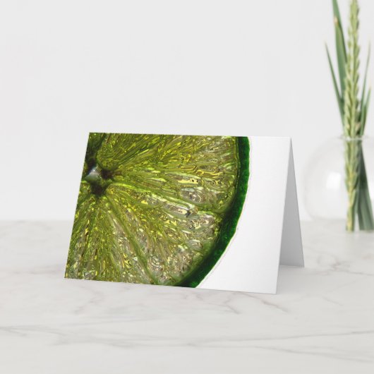 Zuckerüberzogene Limone Scheibe Karte (Vorderseite)