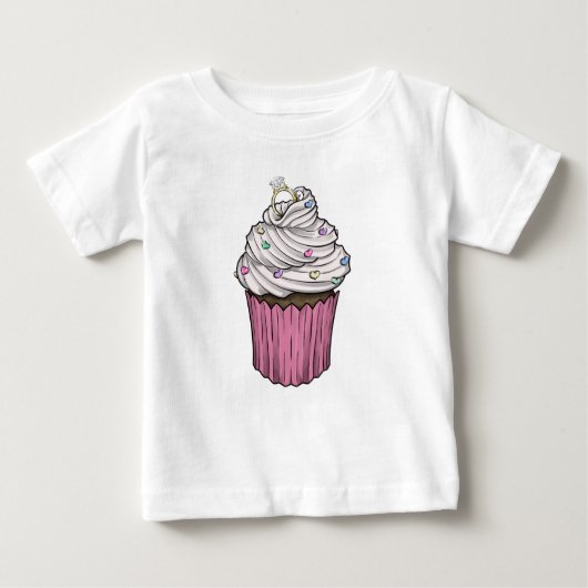 Zuckervorschlag Cupcake Baby T-shirt (Vorderseite)