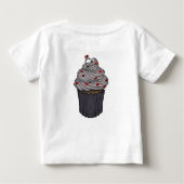 Zuckervorschlag Cupcake Baby T-shirt (Rückseite)