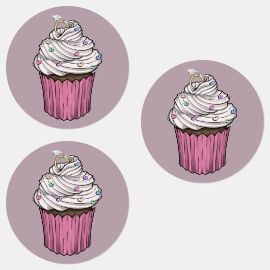 Zuckervorschlag Cupcake Etiketten (Gruppe)