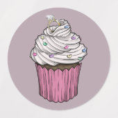 Zuckervorschlag Cupcake Etiketten (Design 1)