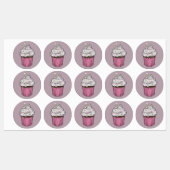 Zuckervorschlag Cupcake Etiketten (Blatt)