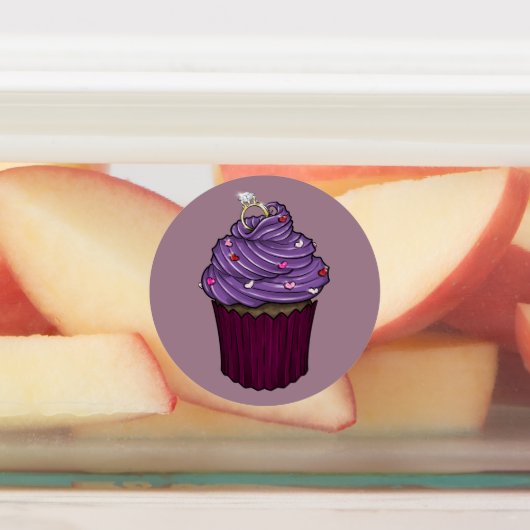 Zuckervorschlag Cupcake Etiketten (Befestigt)