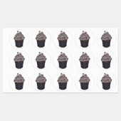 Zuckervorschlag Cupcake Etiketten (Blatt)