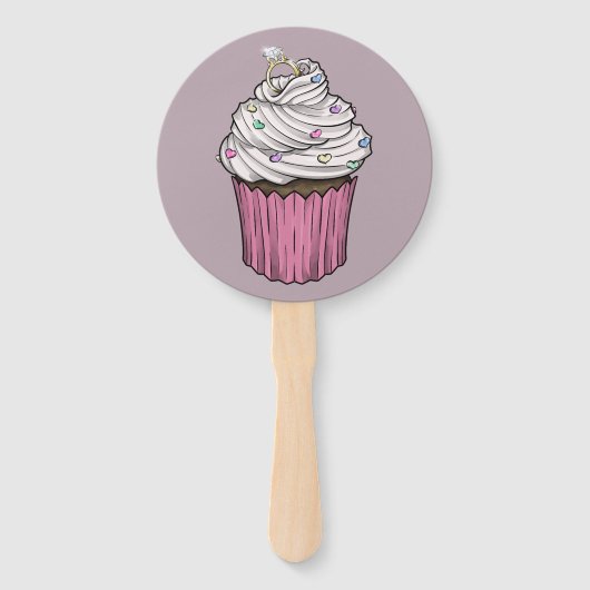 Zuckervorschlag Cupcake Fächer (Rückseite)