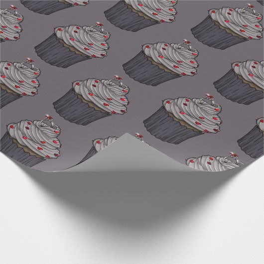 Zuckervorschlag Cupcake Geschenkpapier (Ecke)