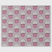 Zuckervorschlag Cupcake Geschenkpapier (Flach)