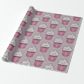Zuckervorschlag Cupcake Geschenkpapier (Ungerollt)