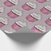 Zuckervorschlag Cupcake Geschenkpapier (Ecke)