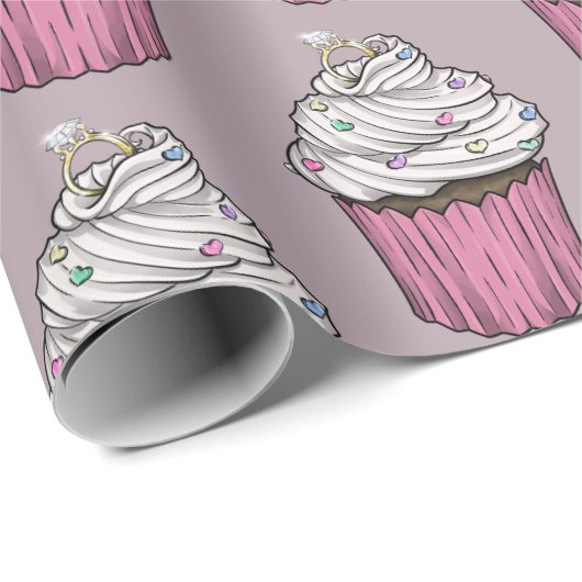Zuckervorschlag Cupcake Geschenkpapier (Rolleneckpunkt)