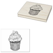 Zuckervorschlag Cupcake Gummistempel (Stempel)