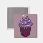 Zuckervorschlag Cupcake Magnet (Vorderseite/Rückseite)