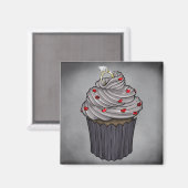 Zuckervorschlag Cupcake Magnet (Vorderseite/Rückseite)
