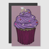 Zuckervorschlag Cupcake Magneteinladung (Vorne/Hinten)