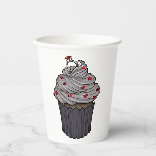Zuckervorschlag Cupcake Pappbecher (Vorderseite)