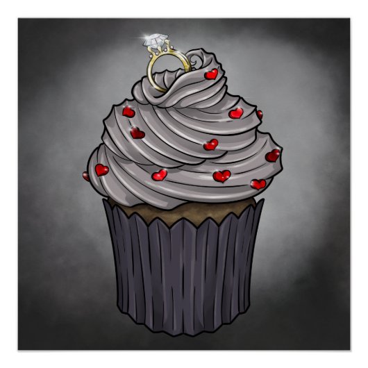Zuckervorschlag Cupcake Poster (Vorderseite)