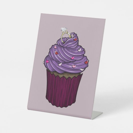 Zuckervorschlag Cupcake Sockelschild (Vorderseite)